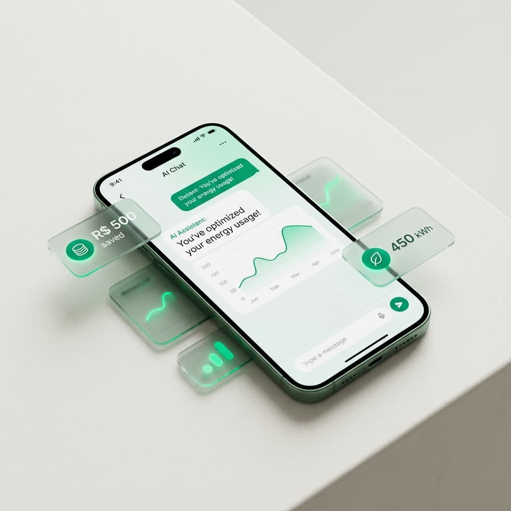 High Fidelity WhatsApp AI Mockup